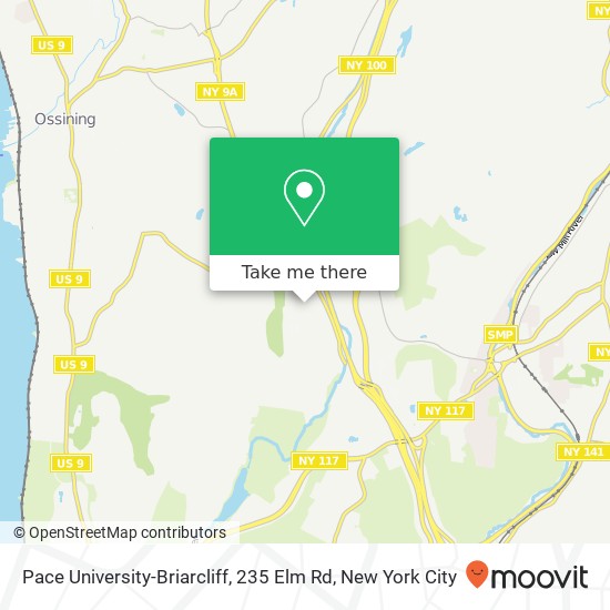 Pace University-Briarcliff, 235 Elm Rd map