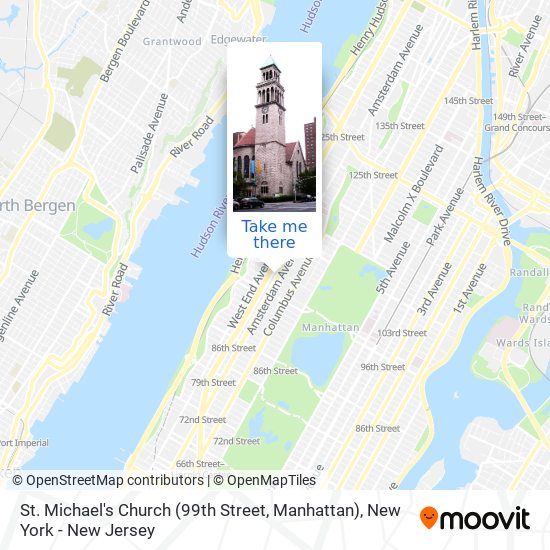 Mapa de St. Michael's Church (99th Street, Manhattan)
