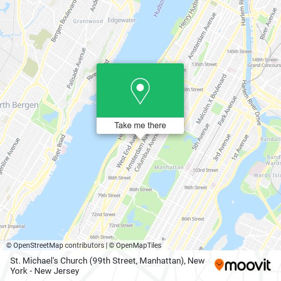 Mapa de St. Michael's Church (99th Street, Manhattan)