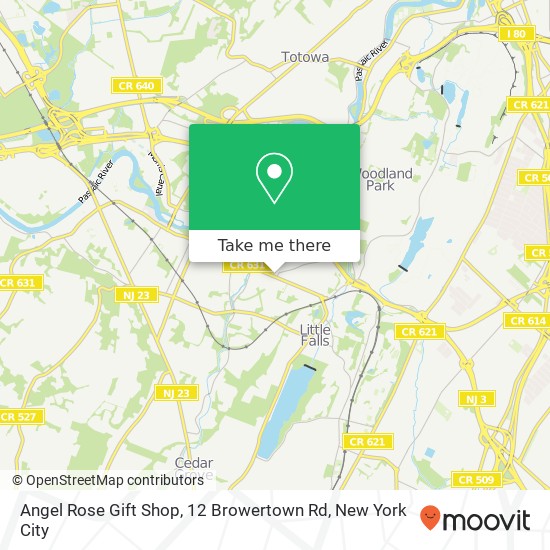 Angel Rose Gift Shop, 12 Browertown Rd map