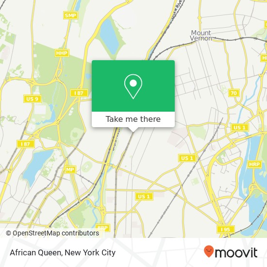 African Queen, 3932 White Plains Rd map