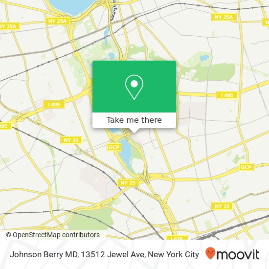 Mapa de Johnson Berry MD, 13512 Jewel Ave
