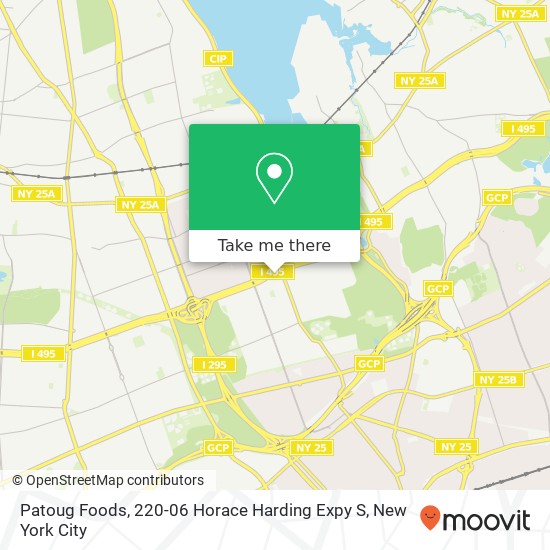 Mapa de Patoug Foods, 220-06 Horace Harding Expy S