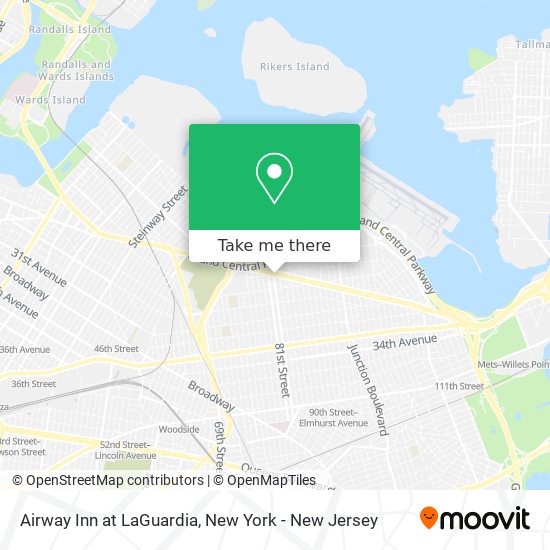 Mapa de Airway Inn at LaGuardia