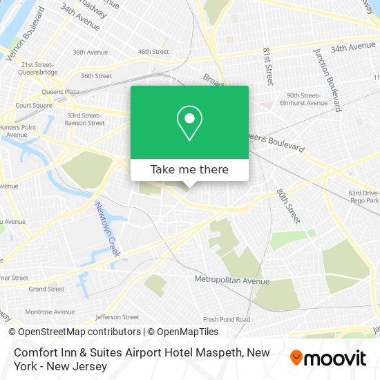 Comfort Inn & Suites Airport Hotel Maspeth map