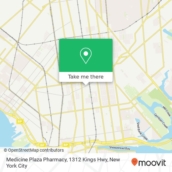 Medicine Plaza Pharmacy, 1312 Kings Hwy map