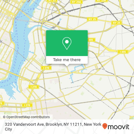 320 Vandervoort Ave, Brooklyn, NY 11211 map