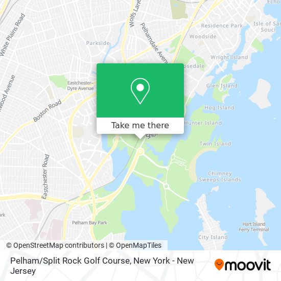 Pelham/Split Rock Golf Course map