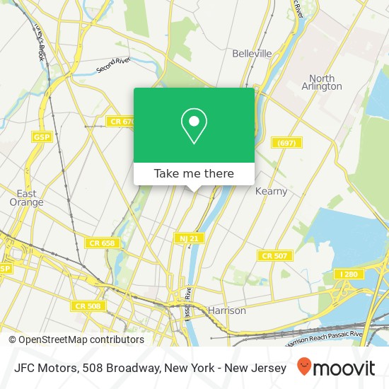 JFC Motors, 508 Broadway map