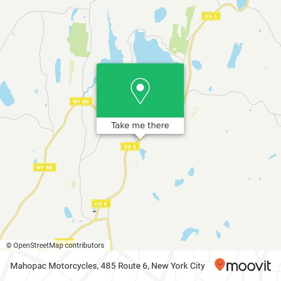 Mapa de Mahopac Motorcycles, 485 Route 6