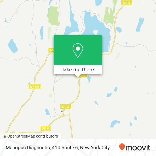 Mahopac Diagnostic, 410 Route 6 map
