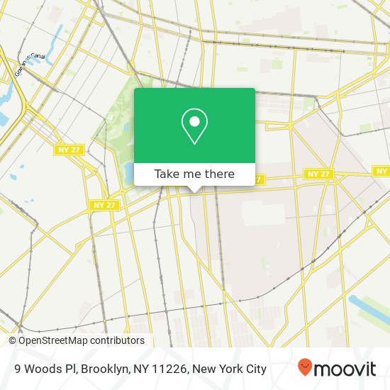 9 Woods Pl, Brooklyn, NY 11226 map