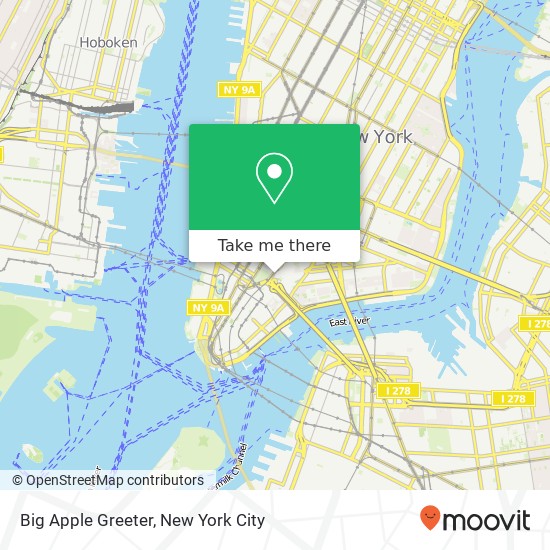 Big Apple Greeter map