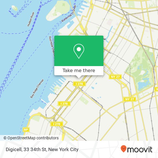 Digicell, 33 34th St map