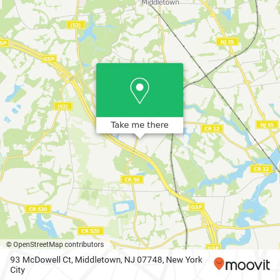 93 McDowell Ct, Middletown, NJ 07748 map
