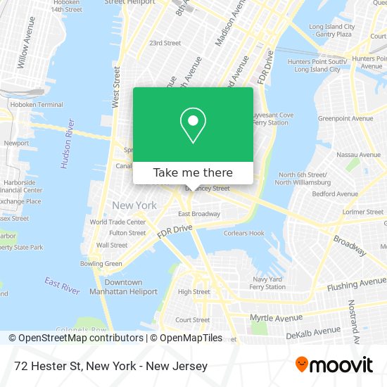 Mapa de 72 Hester St