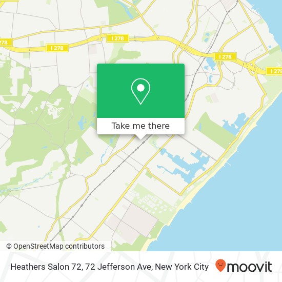 Heathers Salon 72, 72 Jefferson Ave map