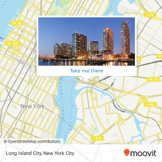 Long Island City map