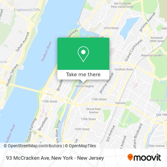 93 McCracken Ave map