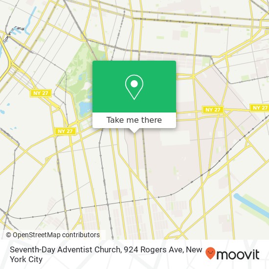 Seventh-Day Adventist Church, 924 Rogers Ave map