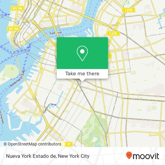 Nueva York Estado de map