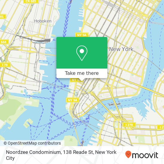 Noordzee Condominium, 138 Reade St map