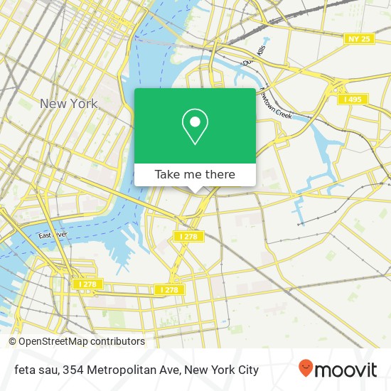Mapa de feta sau, 354 Metropolitan Ave
