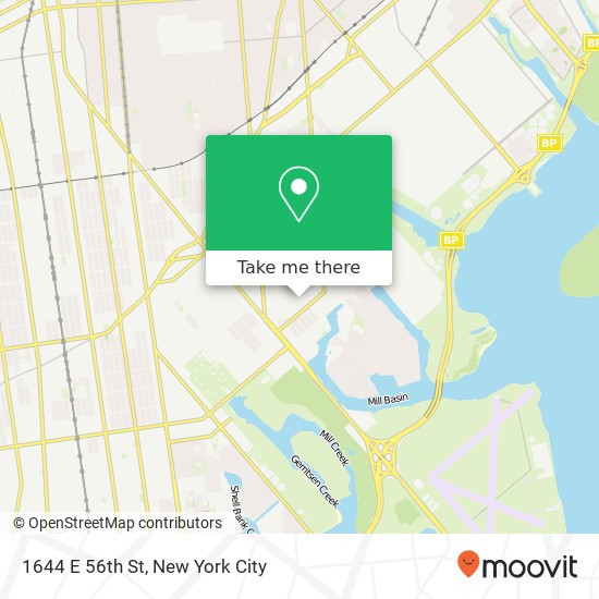 Mapa de 1644 E 56th St, Brooklyn, NY 11234