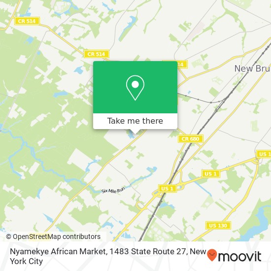 Nyamekye African Market, 1483 State Route 27 map