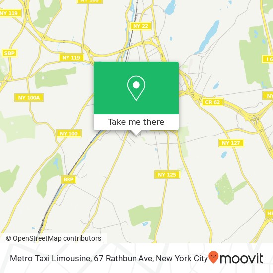 Mapa de Metro Taxi Limousine, 67 Rathbun Ave