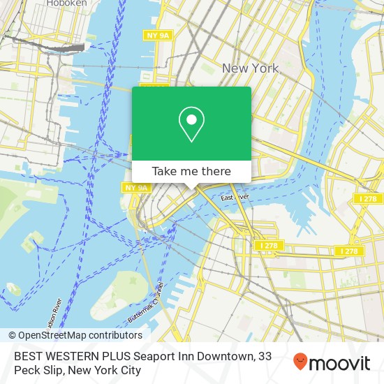 Mapa de BEST WESTERN PLUS Seaport Inn Downtown, 33 Peck Slip