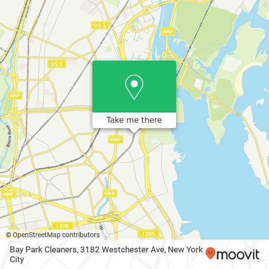 Mapa de Bay Park Cleaners, 3182 Westchester Ave
