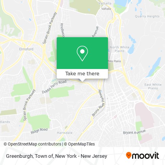 Greenburgh, Town of map