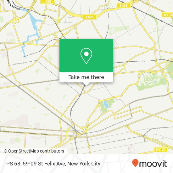 PS 68, 59-09 St Felix Ave map