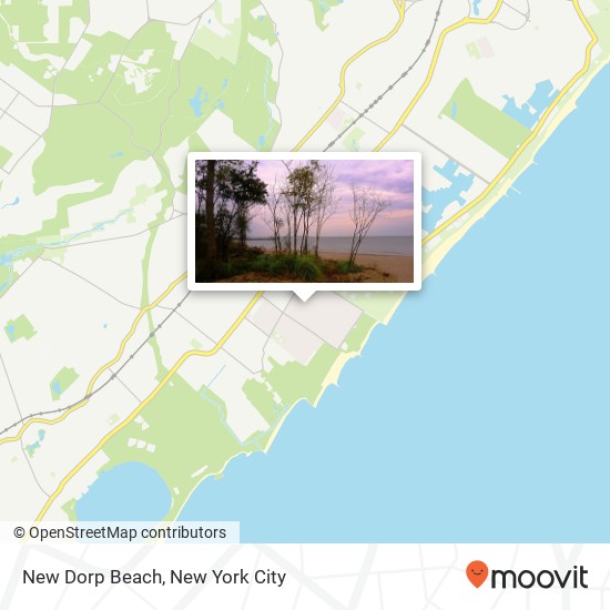 New Dorp Beach map