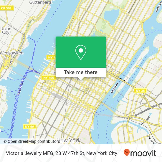 Mapa de Victoria Jewelry MFG, 23 W 47th St