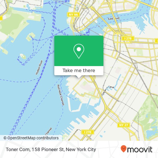 Mapa de Toner Com, 158 Pioneer St