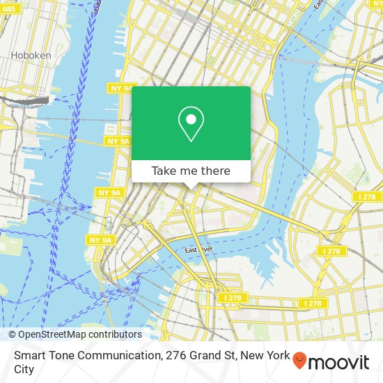 Mapa de Smart Tone Communication, 276 Grand St