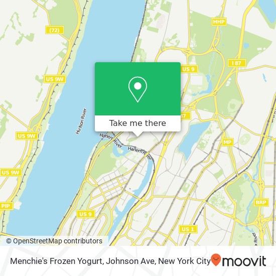 Mapa de Menchie's Frozen Yogurt, Johnson Ave