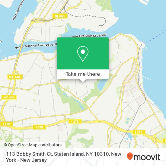 Mapa de 113 Bobby Smith Ct, Staten Island, NY 10310