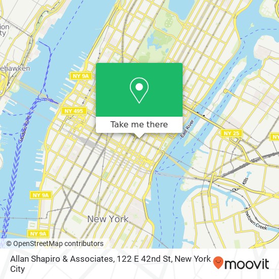 Mapa de Allan Shapiro & Associates, 122 E 42nd St