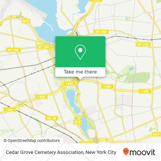Mapa de Cedar Grove Cemetery Association
