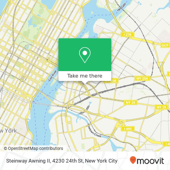 Mapa de Steinway Awning II, 4230 24th St