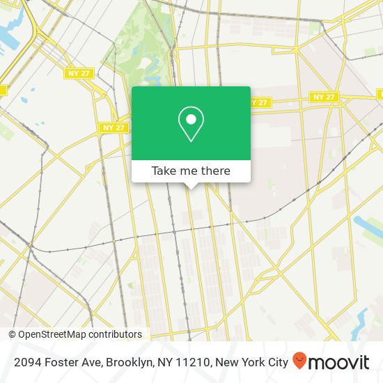Mapa de 2094 Foster Ave, Brooklyn, NY 11210