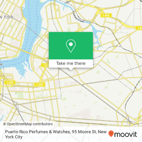 Puerto Rico Perfumes & Watches, 95 Moore St map