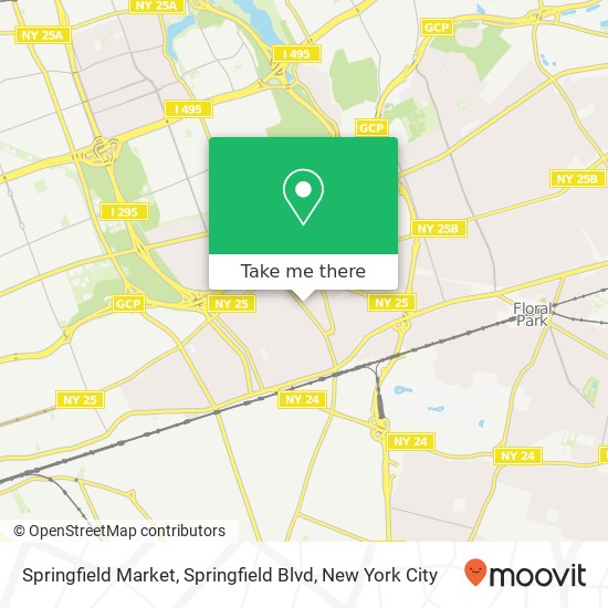 Mapa de Springfield Market, Springfield Blvd