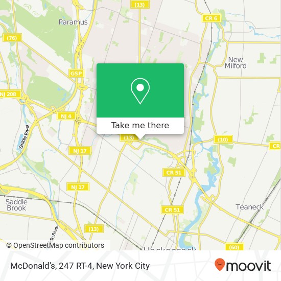 McDonald's, 247 RT-4 map