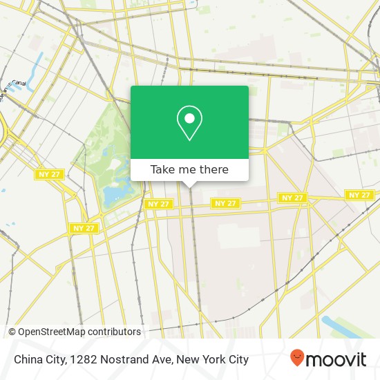 China City, 1282 Nostrand Ave map