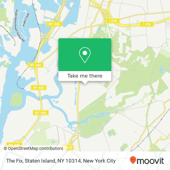 Mapa de The Fix, Staten Island, NY 10314