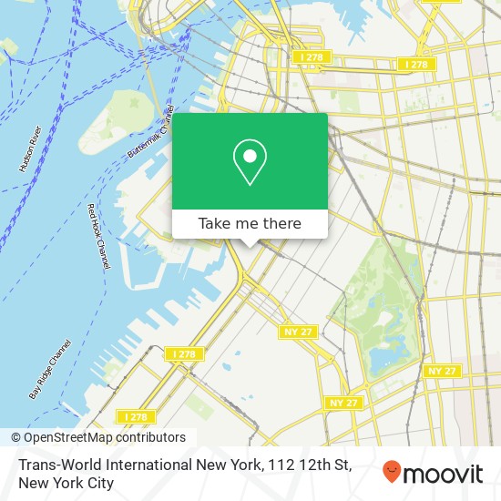 Mapa de Trans-World International New York, 112 12th St